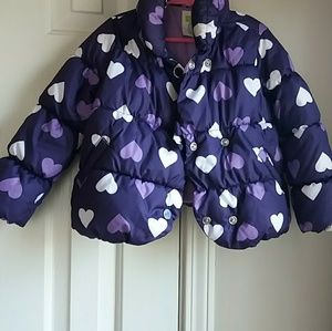 Girls winter puffer coat